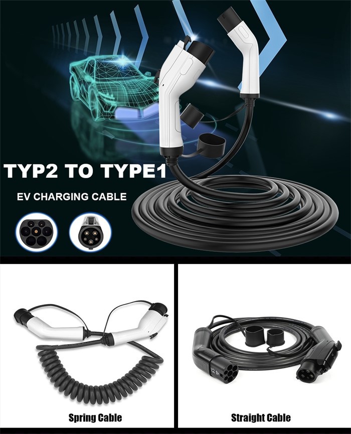16A Type 1 To Type 2 Charging Cable 16A Type 1 To Type 2 Charging Cable
